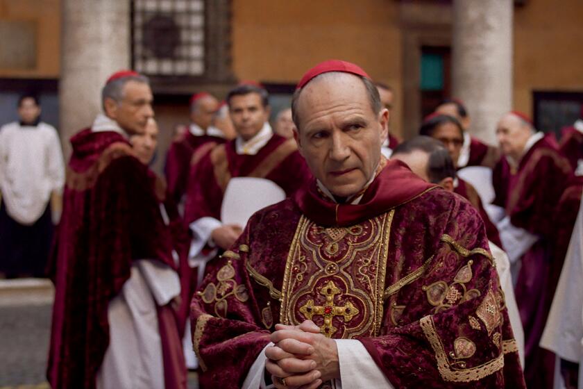 Ralph Fiennes stars as Cardinal Lawrence in director Edward Berger's CONCLAVE, a Focus Features release. Credit: Courtesy of Focus Features. © 2024 All Rights Reserved.