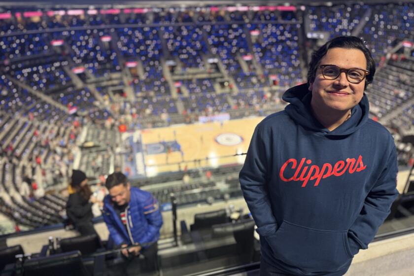 Santa Ana resident Nelson Rodriguez, 37, a Clippers fan