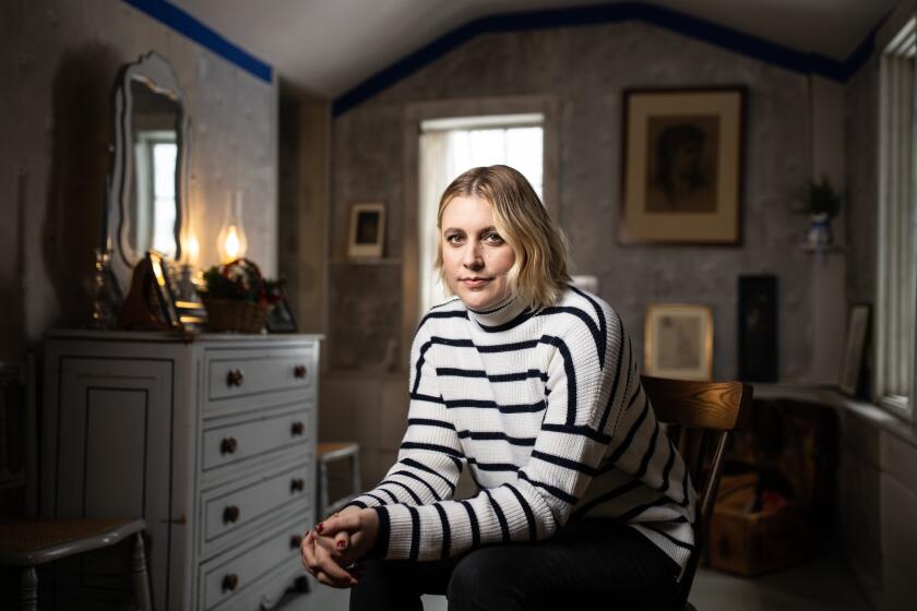 12/04/2019 CONCORD, MA Director Greta Gerwig (cq) posed for a portrait at Louisa May Alcott's Orchard House in Concord, Massachusetts. Gerwig was in Concord promoting her new film “Little Women.” (CREDIT: Aram Boghosian/For The Times)