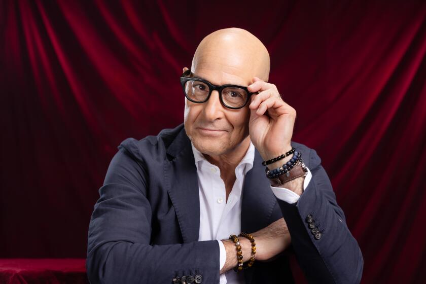 EL SEGUNDO, CA, JANUARY 4, 2025: Stanley Tucci is photographed at the Los Angeles Times on January 4, 2025. (Christina House / Los Angeles Times)