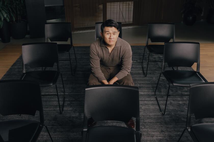 NEW YORK- DECEMBER 11, 2024: Ronny Chieng for his new special "Love to Hate It" on Netflix. Photographed at Netflix HQ in New York City on Wednesday December 11th 2024. (Justin Jun Lee / For The Times)