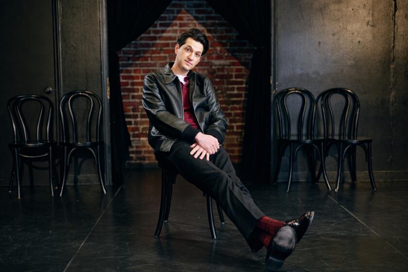 Los Angeles, CA - December 15: Portrait of improv performer Ben Schwartz. Upright Citizens Brigade Theater on Sunday, Dec. 15, 2024 in Los Angeles, CA. (Marcus Ubungen / Los Angeles Times)