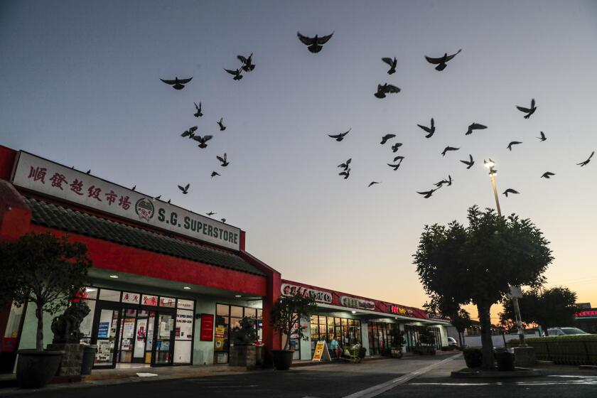 San Gabriel, CA, Thursday, August 26, 2021 - The scene outside the San Gabriel Superstore. (Robert Gauthier/Los Angeles Times)