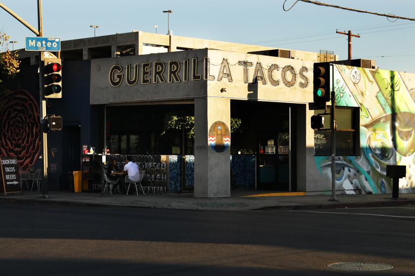 LOS ANGELES-CA-NOVEMBER 4, 2020: Guerrilla Tacos in Los Angeles on Thursday, November 4, 2020. (Christina House / Los Angeles Times)