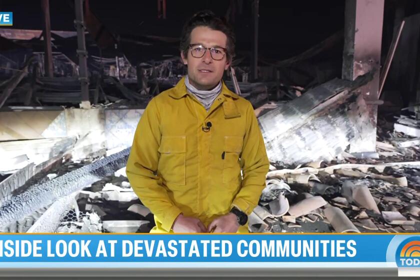 NBC News correspondent Jacob Soboroff reporting on the wildfire that destroyed his boyhood home.