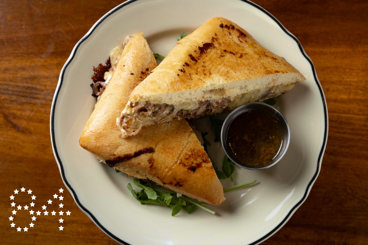 LOS ANGELES, CA - SEPTEMBER 23: Braised oxtail grilled cheese sandwich with onion chutney and smoked gouda at Post & Beam in Los Angeles, CA on Monday, Sept. 23, 2024. (Myung J. Chun / Los Angeles Times)