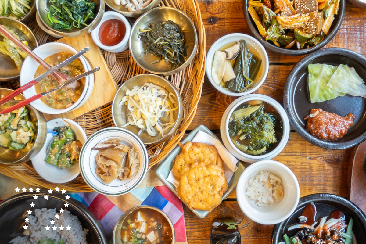 LOS ANGELES, CA - OCTOBER 10: Set menu with barley rice at Borit Gogae in Los Angeles, CA on Thursday, Oct. 10, 2024. (Myung J. Chun / Los Angeles Times)