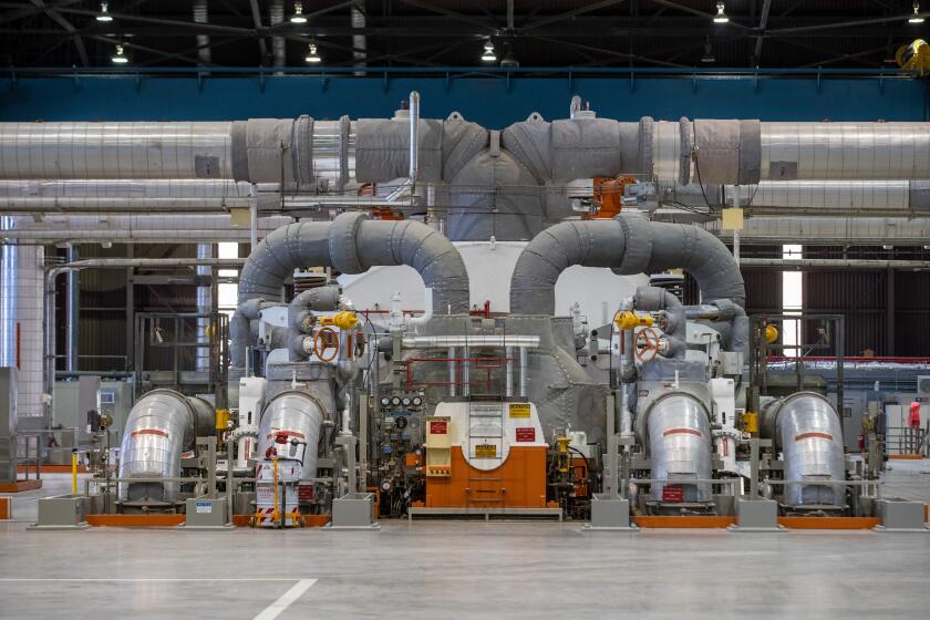 Avila Beach, CA - June 26: Unit 1 generator at Pacific Gas and Electric's Diablo Canyon Power Plant, the only operating nuclear powered plant in California on Monday, June 26, 2023 in Avila Beach, CA. California Gov. Gavin Newsom is pushing a controversial plan to keep the PG&E plant along the coast near San Luis Obispo operating past its current planned shutdown date of 2025. (Brian van der Brug / Los Angeles Times)