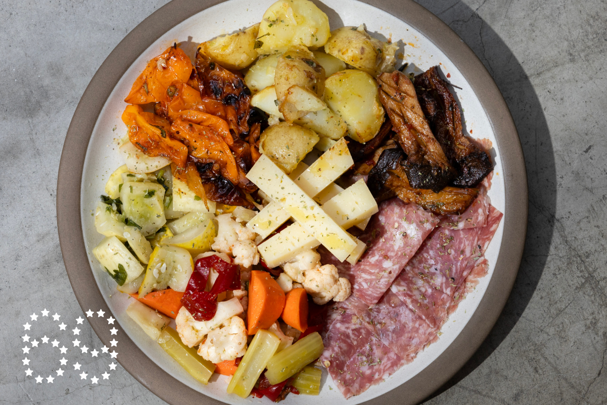 The antipasto plate at Pizzeria Bianco 