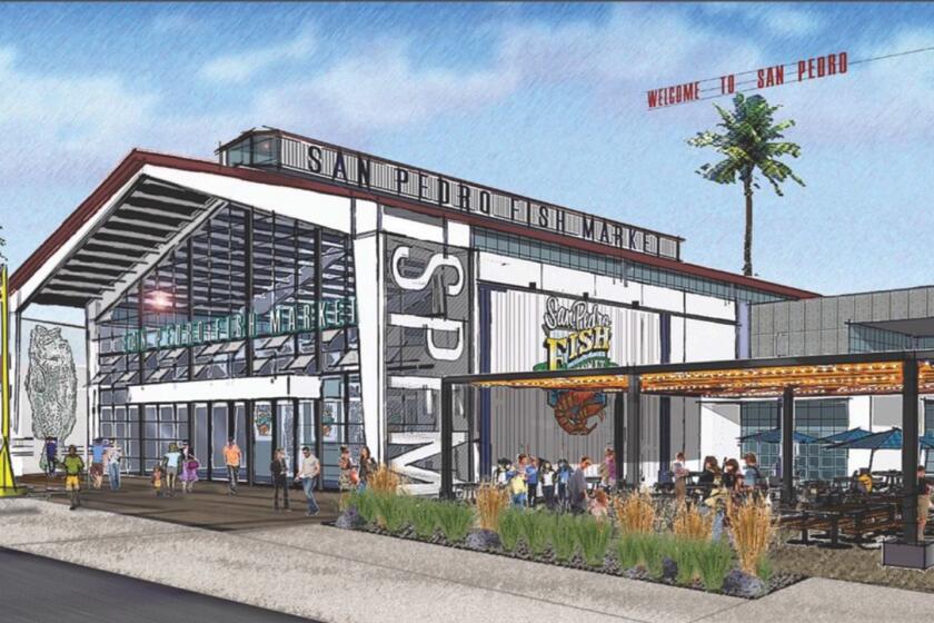 Rendering of planned new home for the San Pedro Fish Market at the West Harbor attraction in San Pedro