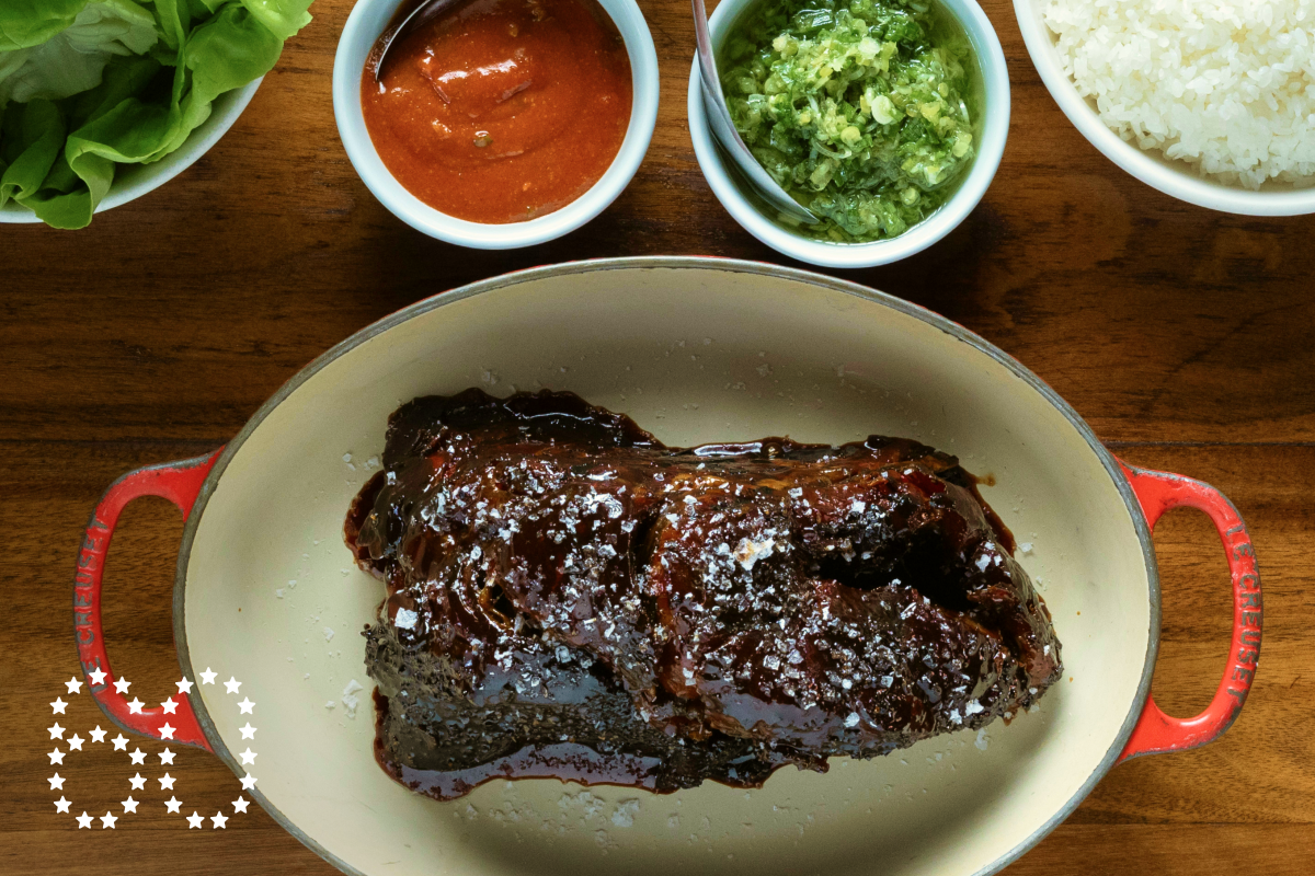 LOS ANGELES, CA - OCTOBER 17: The half bo ssam at Majordomo in Los Angeles, CA on Thursday, Oct. 17, 2024. (Myung J. Chun / Los Angeles Times)