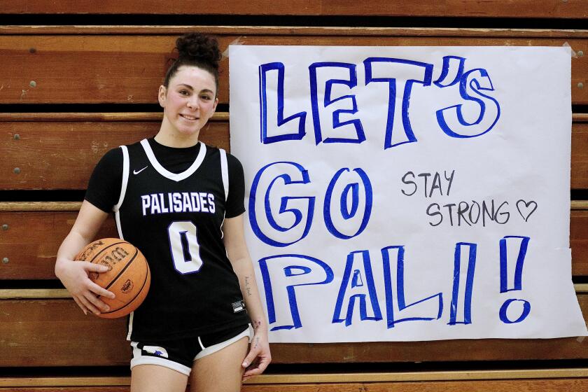 Ayla Teegardin and the Dolphins beat Fairfax 75-42 on Wednesday. She lost her home in the Palisades fire.