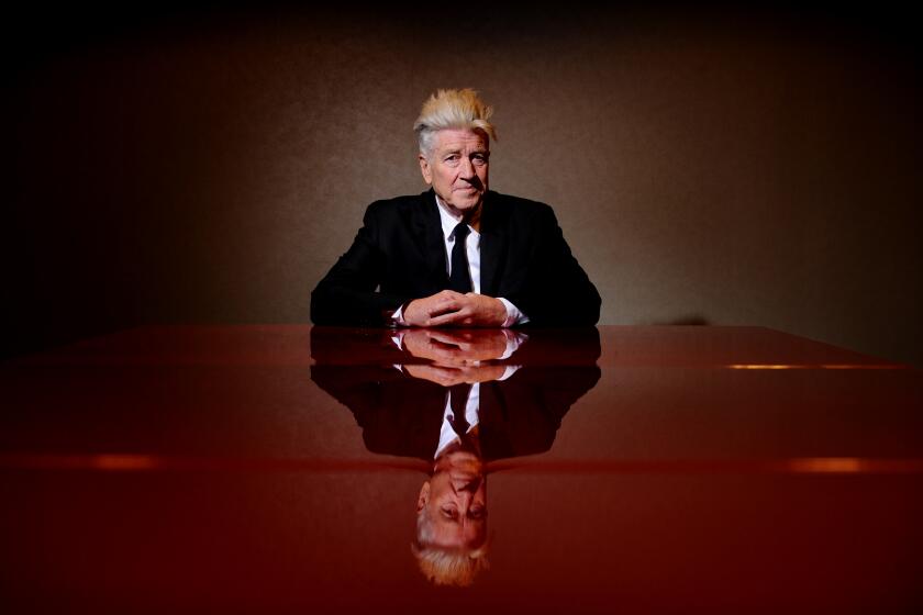 LOS ANGELES, CALIFORNIA MAY 25, 2016-Writer, directoer and producer David Lynch hosted the Super Mind Conversation featuring renowned psychiatrist Norman E. Rosenthal at the Sofitel Hotel Beverly Hills. (Wally Skalij/Los Angeles Times)